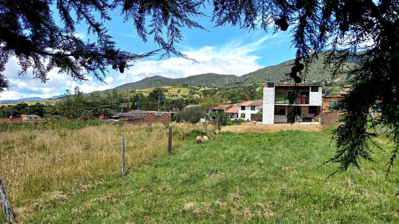 Hospedaje Y Camping Del Rio Monguí Eksteriør billede
