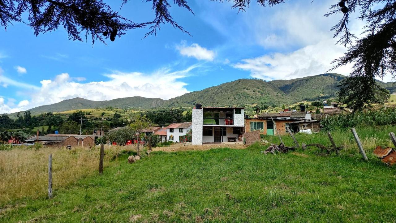 Hospedaje Y Camping Del Rio Monguí Eksteriør billede